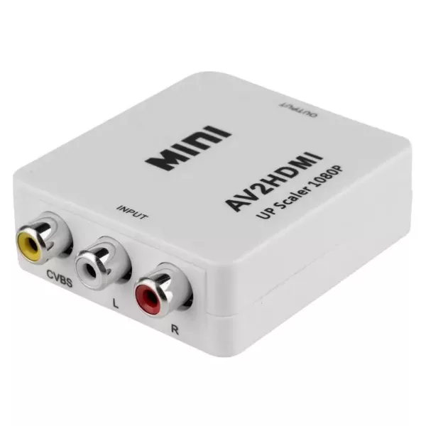 Composite RCA to HDMI Converter / AV to HDMI - Upscale to 720p / 1080p