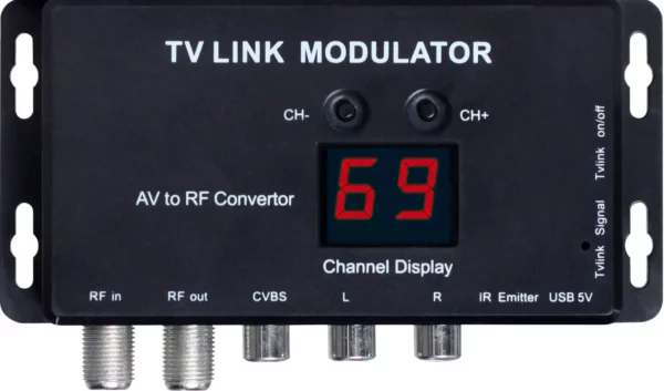 RF TVLink Modulator - AV to RF Converter with IR Extender