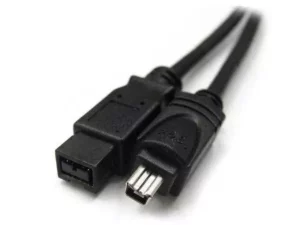 1.8 Meter Bilingual Firewire 800 / Firewire 400 9 pin to 4 pin cable - Black