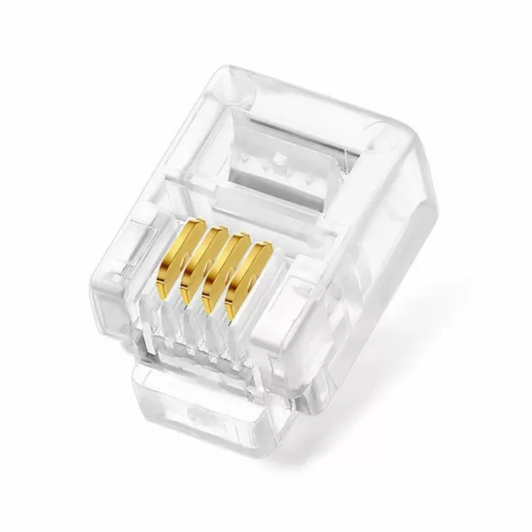 RJ11 4 Pin Telephone Cable Connector jack