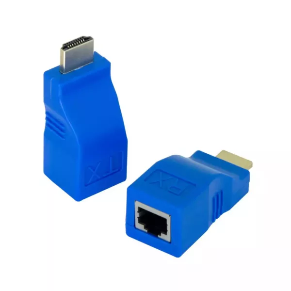 Inline HDMI Extender Over CAT6 Network Cable up to 30 Meter