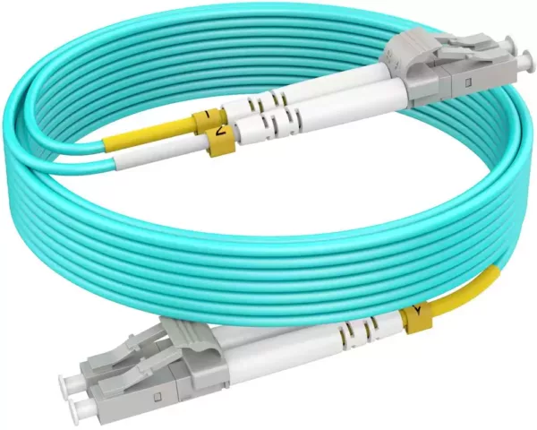 1 Meter Duplex MultiMode OM3 Fiber Cable | UPC LC-LC Fiber Cable | Fiber Patch Cord