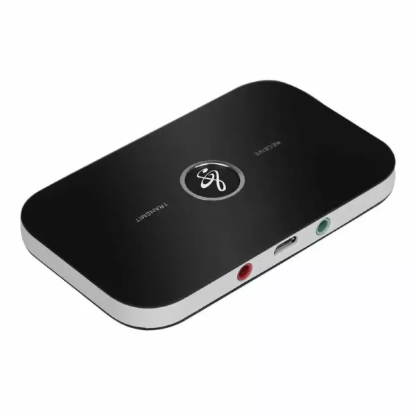 2-in-1 Bluetooth Audio Transmitter or Receiver | 3.5mm Wireless Audio Adapter | Built-in Rechargeable battery