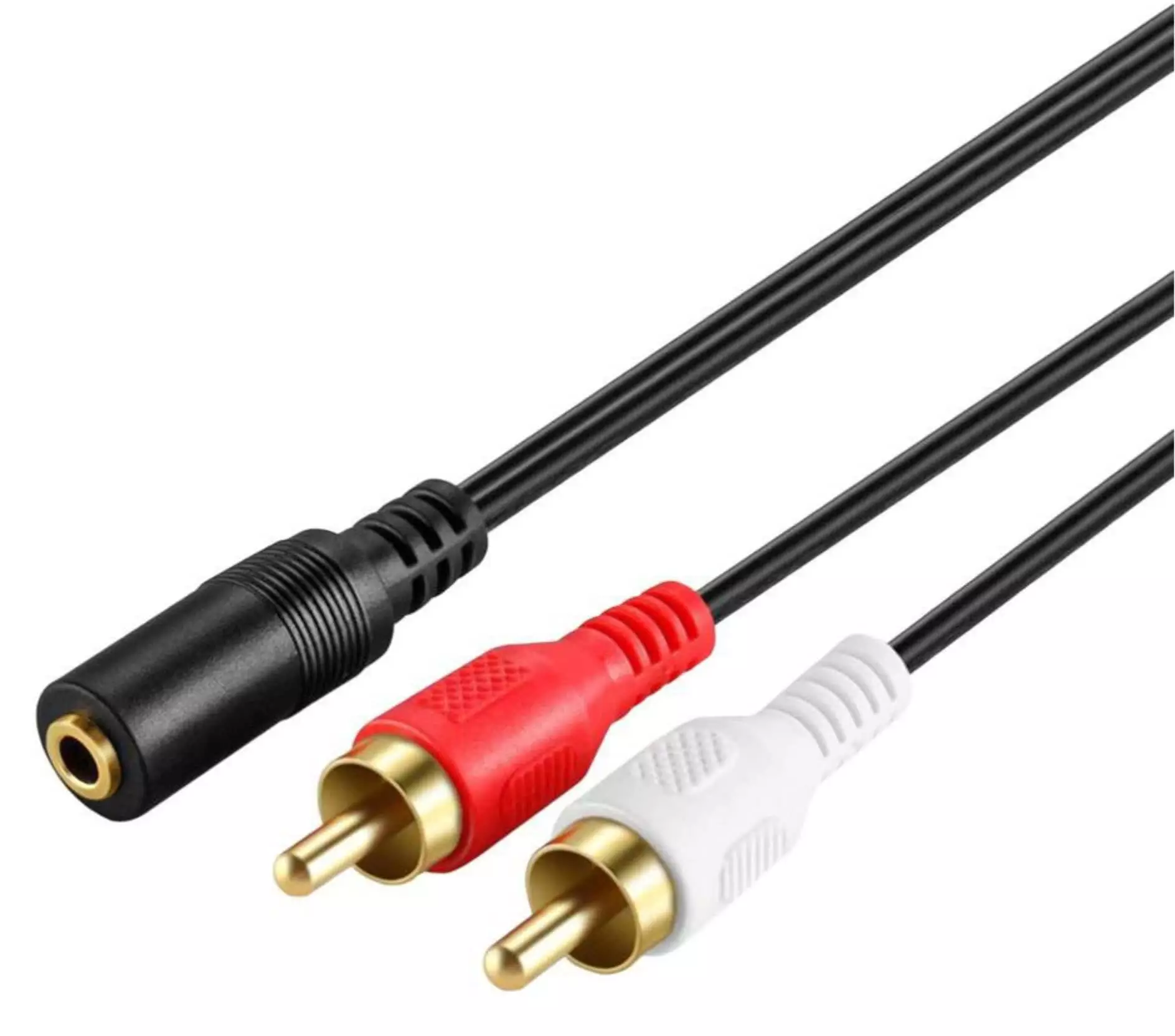 3 Meter Dual RCA (2x) To 3.5mm Female Adapter Cable