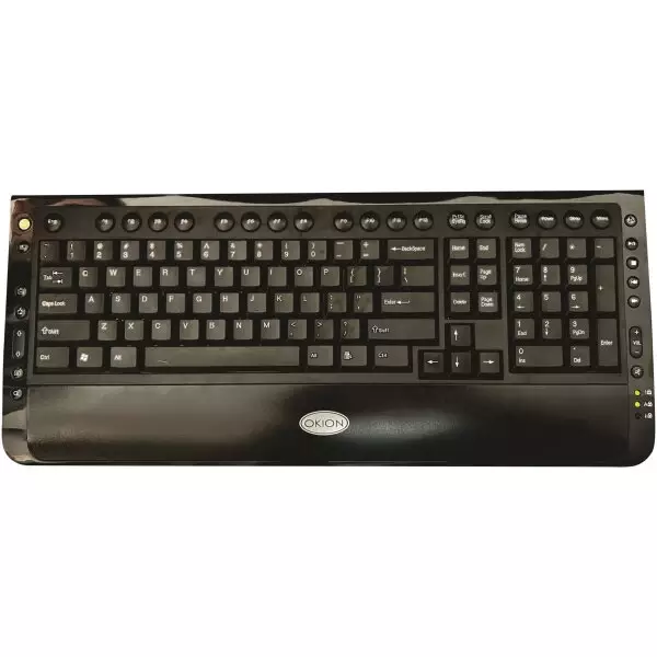 USB Multimedia Keyboard | 23 Multimedia Quick keys | Okion Freetronic | Black