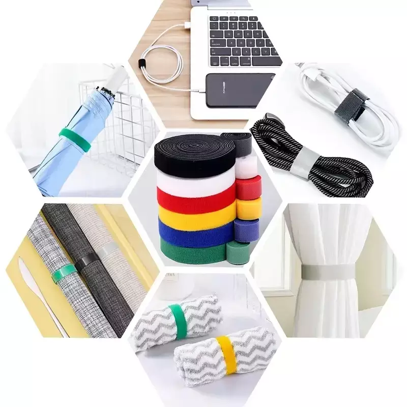 Reusable Velcro / Multi-Purpose Cable Organizer Strip | Various Colors