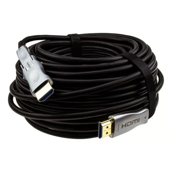 8k 60hz 20 Meter Fiber Hdmi Cable with Removable Head | 5.83mm head for small conduit