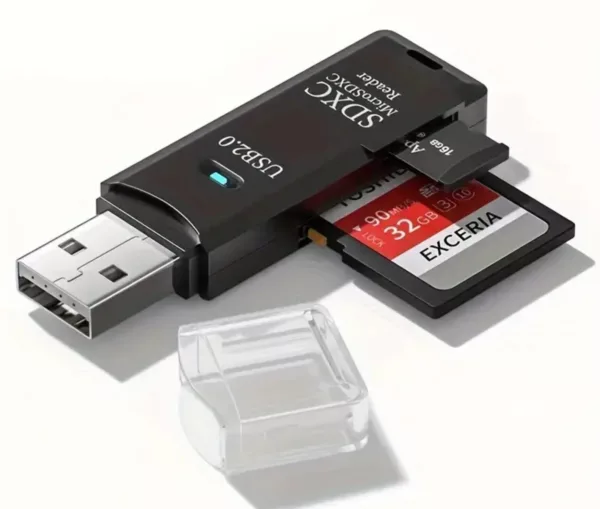 USB C / Micro USB or USB 3 | SD Card + MicroSD Card Reader | PC, Apple iPhone, MAC and Android Compatible