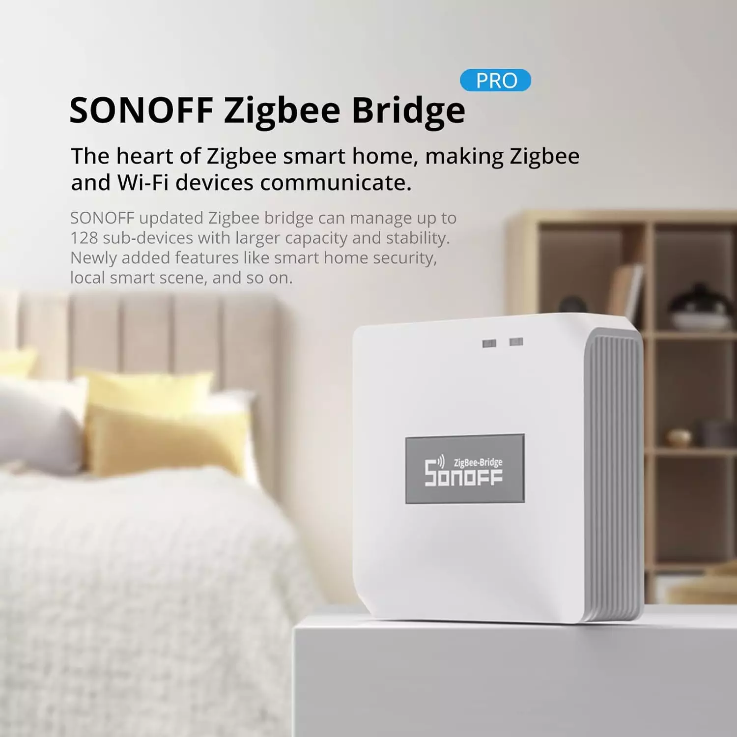 WIFI to Zigbee Protocol Bridge | SONOFF Zigbee Bridge Pro | Up to 128 Devices