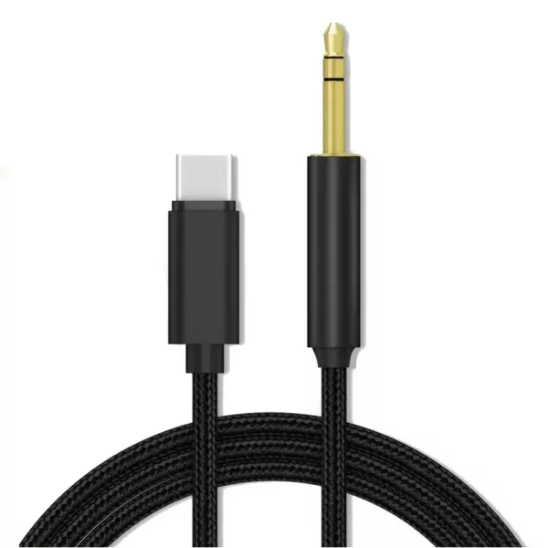 1 Meter USB C to 3.5mm Male Jack Audio for Smartphones | Include DAC Chip for Samsung S22/S23/S24 and others