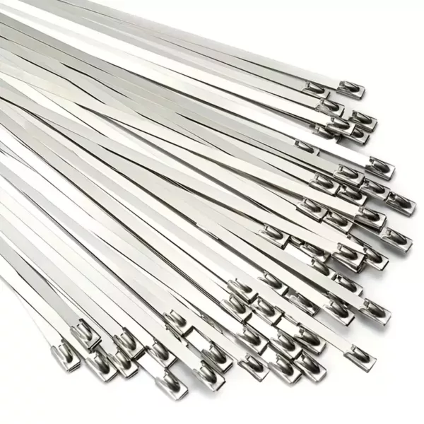 20 Pack Heavy Duty Stainless Steel Cable Ties | Up to 80Kg Tension Strength per cable tie