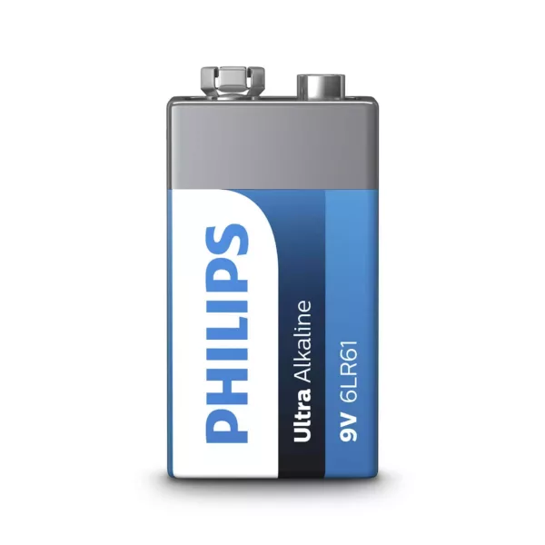 9 Volt Philips Alkaline Battery | NON-Rechargeable