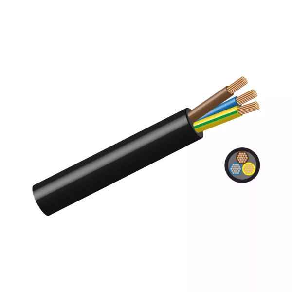 Price Per Meter Cabtyre 3-Core Electrical Cable | 1.0mm | 10 amps max | Up to 2400 Watts