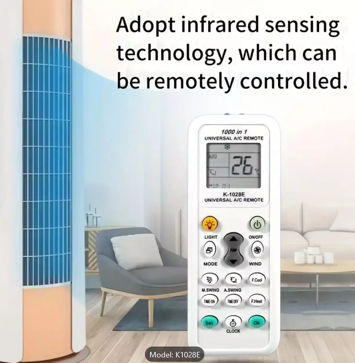 Universal Aircon Remote Control | Compatible With 100s of Brands | IR Scanning | Samsung, Midea, SirAir, Alaska